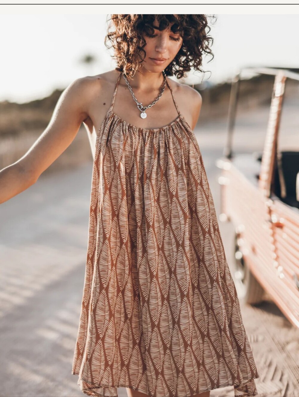 NWT Mikuta Flowy Beach Dress